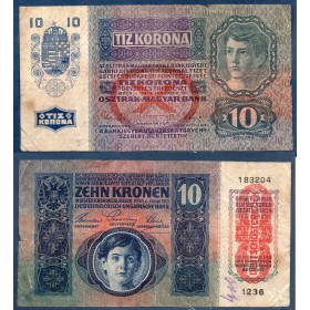 Autriche P.51a, TB ecr Billet de 10 Kronen 1919 Enfant