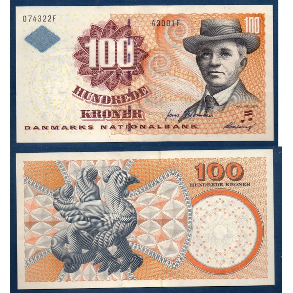 Danemark P.56b, Sup Billet de 100 Kroner 2000