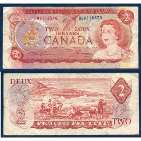 Canada P.86a, TB Billet de 2 dollars 1974 Inuits