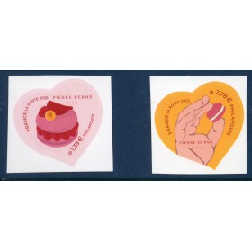 Autoadhésifs 2527-2528 Cœur Pierre Hermé Neufs