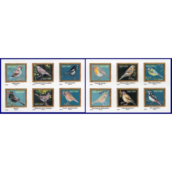 Autoadhésifs 2530-2541 Les oiseaux Neufs