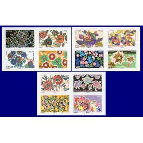 Autoadhésifs 2576-2587 Fleurs brodées Neufs