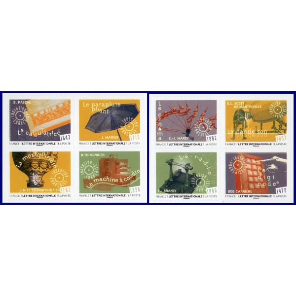 Autoadhésifs 2588-2595 Inventions françaises Neufs