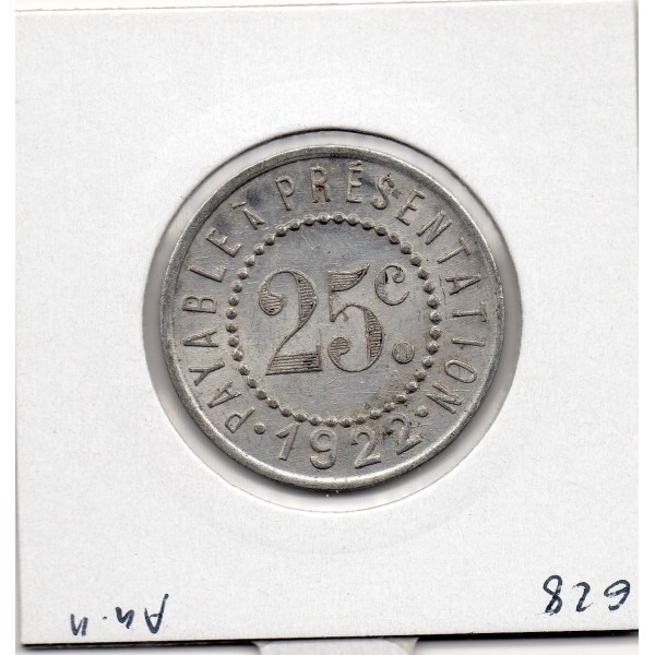 Peyriere 25 centimes Galeries Modernes, 1922 Sup