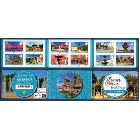 Carnet Commémoratif BC2455 Les fontaines, le tourisme en France Neufs