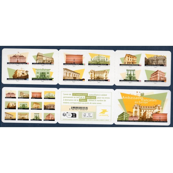 Carnet Commémoratif BC2467 Architecture - Les ambassades française Neufs