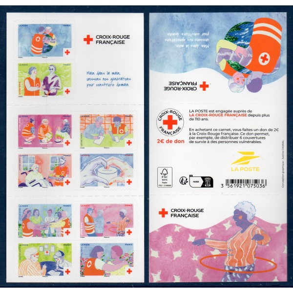 Carnet Commémoratif BC2554 Actions de la Croix-Rouge Neufs