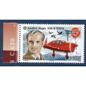 Timbre France Poste Aérienne 97a André Japy bord illustré Neuf
