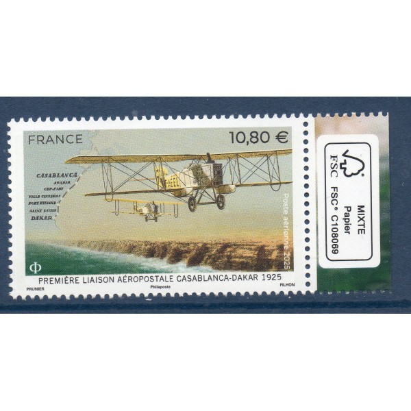 Timbre France Poste Aérienne 99a Liaison Aéropostale Casablanca-Dakar Neuf