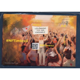 NFtimbre Crypto-Timbre 3 - 110 ans du 1er timbre de la Croix-Rouge Neuf