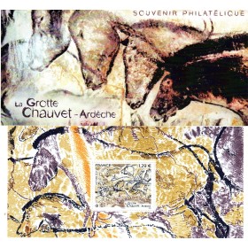 Bloc Souvenir 218 La grotte de Chauvet Neuf