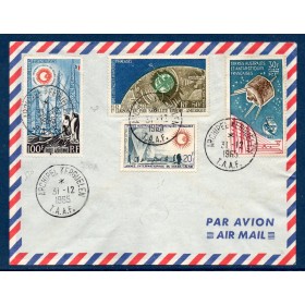 rare lettre des TAAF avec pa 6, 7, 9, et timbre 21 cachet Kerguelen