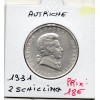 Autriche 2 Schilling 1931, Sup KM.2847 Mozart
