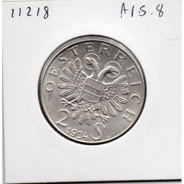 Autriche 2 Schilling 1934, Spl KM.2852 Dollfuß