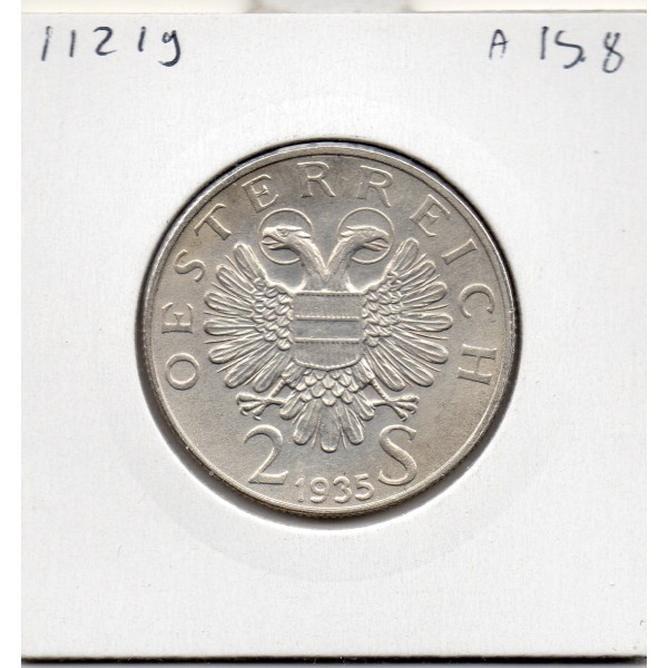 Autriche 2 Schilling 1935, Sup KM.2855 Lueger