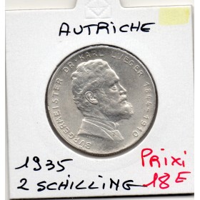 Autriche 2 Schilling 1935, Sup KM.2855 Lueger