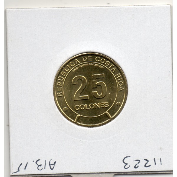 Costa Rica 25 Colones 2023 Spl, province de limon
