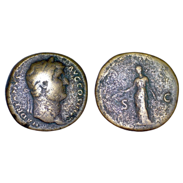 Sesterce Hadrien (136) RIC.777 Diane, Rome