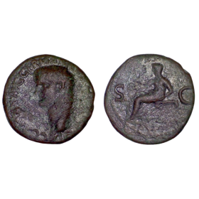 As de Caligula (37-38), ric.38 VESTA Rome
