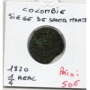 Colombie 1/4 real 1820 TB, KM.B4 Siege de Santa Marta