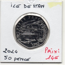 Ile de Man 50 pence 2024, Spl, 1963 1er rally de Manx