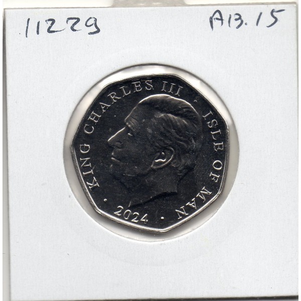 Ile de Man 50 pence 2024, Spl, 1963 1er rally de Manx