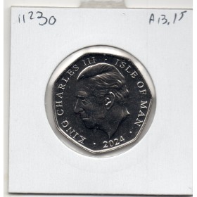 Ile de Man 50 pence 2024, Spl, 1904 1ere courses motorisé