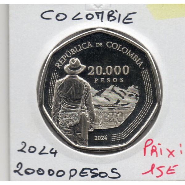 Colombie 20000 pesos 2024 FDC, KM.307 Guarniel, Carriel Antioqueno