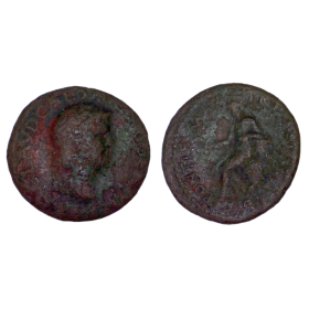 Semis large en cuivre de Néron (65), Ric.482 Rome assise, Lyon