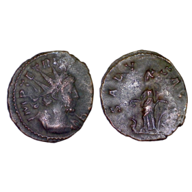 Antoninien de Tetricus 1er (273-274), RIC.126 SALVS AVGG, Cologne