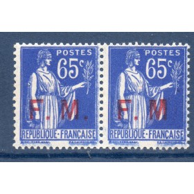 Timbre Franchise Militaire Yvert 8a paix M sans point