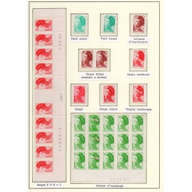 lot 1 de variétés de Timbres France liberté neufs**
