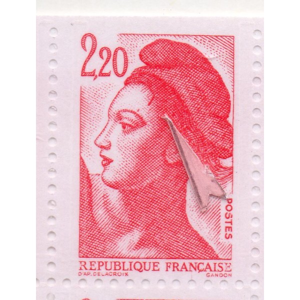 lot 2 de variétés de Timbres France liberté neufs**