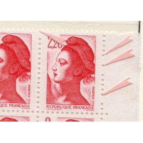 lot 10 de variétés de Timbres France liberté de Delacroix deux couleurs neufs**