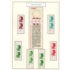 lot 11 de variétés de Timbres France liberté de Delacroix timbres du bas plus petit neufs**