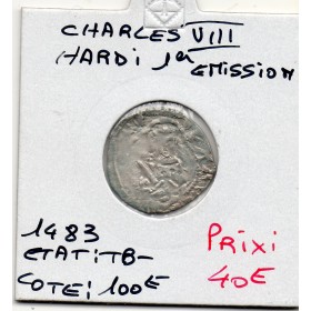 Hardi 1ere emission Bordeaux Charles VIII (1483) TB-