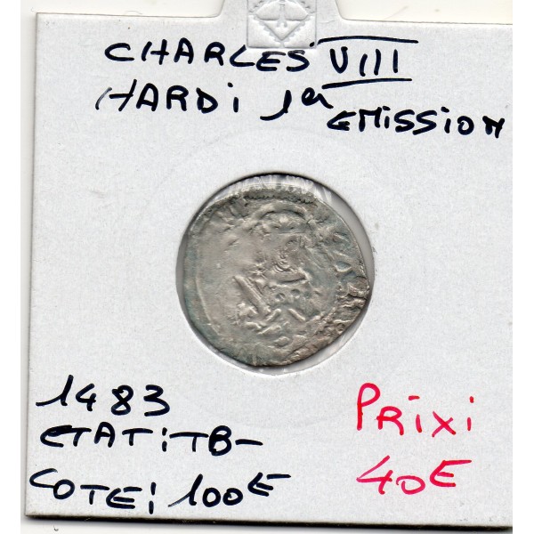 Hardi 1ere emission Bordeaux Charles VIII (1483) TB-