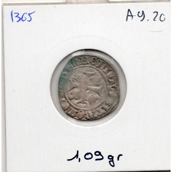 Liard au Dauphin Saint-Lo Charles VIII (1488) TB