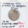 Liard au Dauphin Saint-Lo Charles VIII (1488) TTB cassée