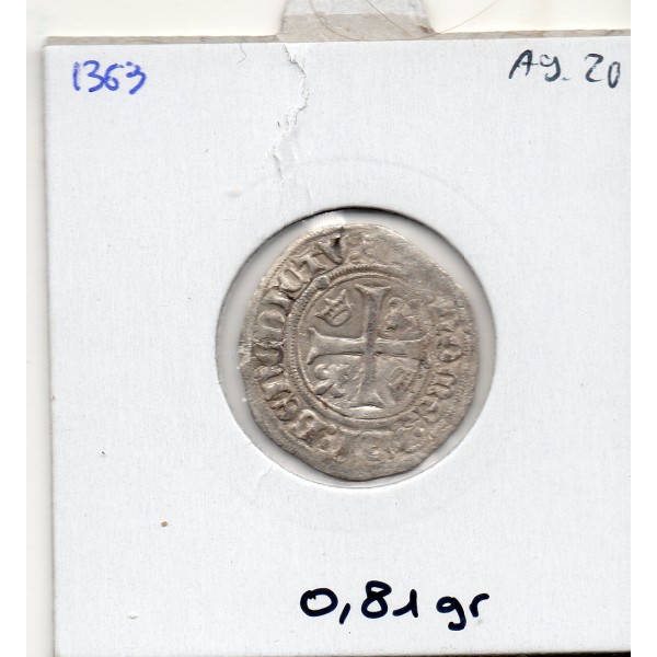 Liard au Dauphin Saint-Lo Charles VIII (1488) TTB cassée