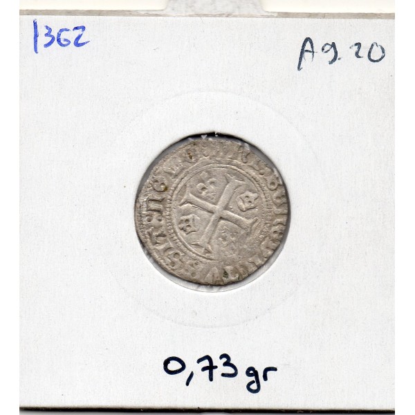 Liard au Dauphin Chalons Charles VIII (1488) TB+