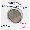 Douzain au 2 H 1er type Henri IV 1594 ANL AB