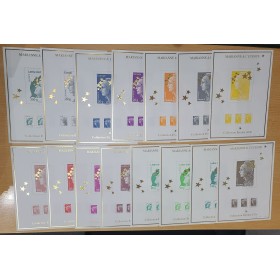 Coffret 4020 Maxi Mariannes Grands formats étoiles d'or type Beaujard F4662A-F4662Q