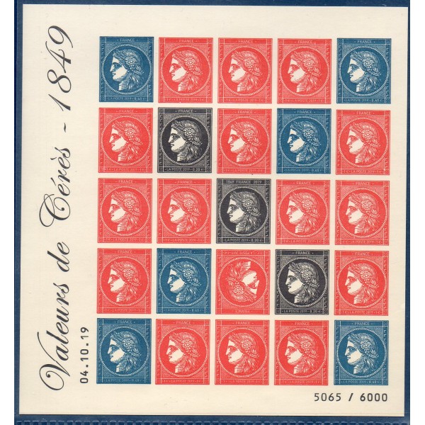 Livret 4023 La Cérès avec le rare bloc Timbre France Yvert No f4361A Cerés non dentelé luxe **