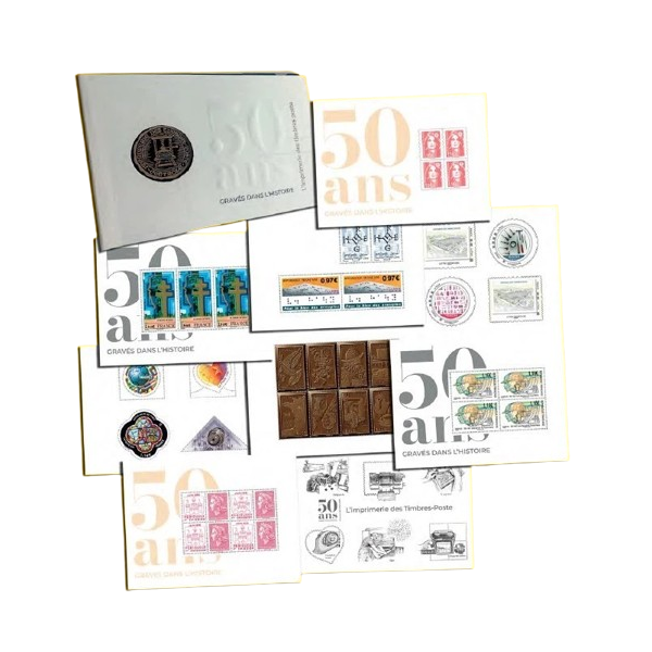 livret 50 ans gravé dans l histoire Timbre France Yvert No 4024 luxe **