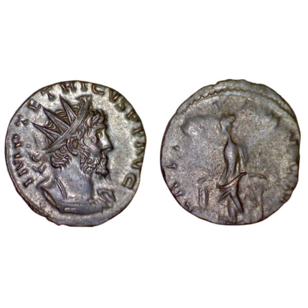Antoninien de Tetricus 1er (272-273), RIC.90 LAETITIA AVG N, Trèves