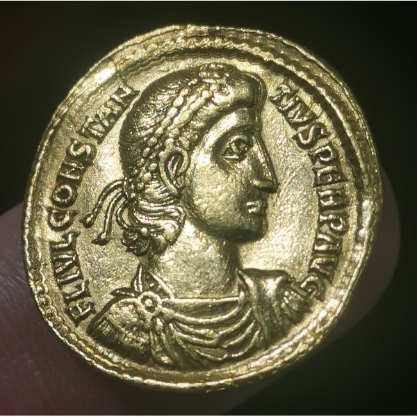 Solidus Constance II (355), RIC.1 GLORIA REIPVBLICAE, Sirmium