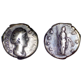 Denier de Faustine mère (147+) RIC.358 AVGVSTA Cérès, Rome