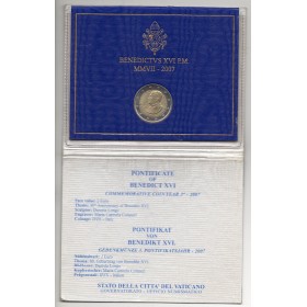 Pièce de 2 euros commémorative Vatican 2007 Benoit XVI