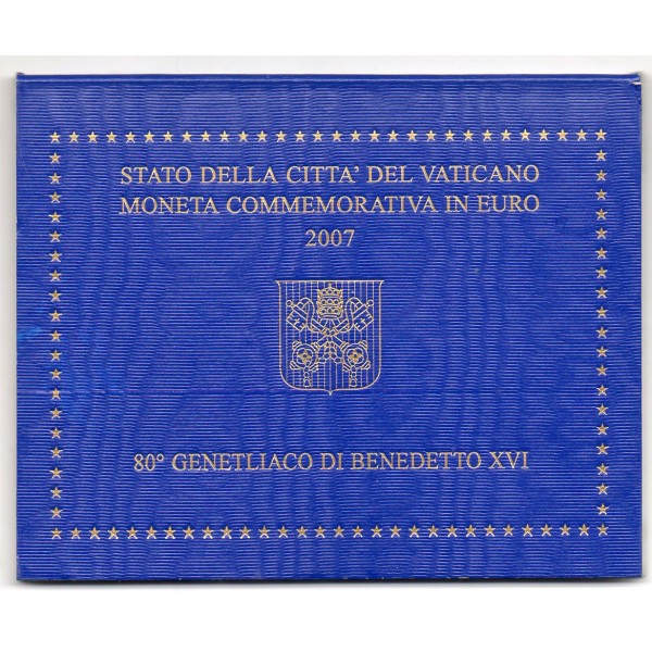Pièce de 2 euros commémorative Vatican 2007 Benoit XVI